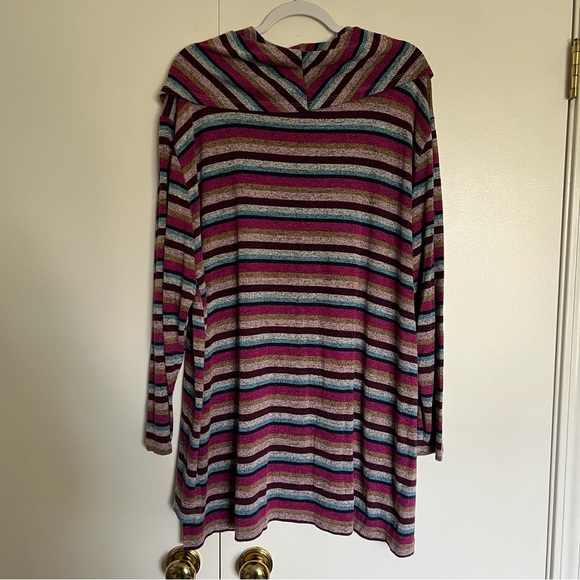 Lane Bryant Cowl Neck Hacci Eloise Striped Top size 18/20 - Picture 4 of 8